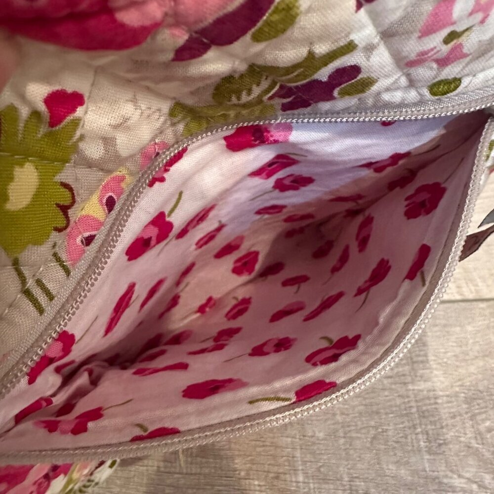 VERA BRADLEY FLORAL CROSS BODY PURSE - Picture 6 of 8